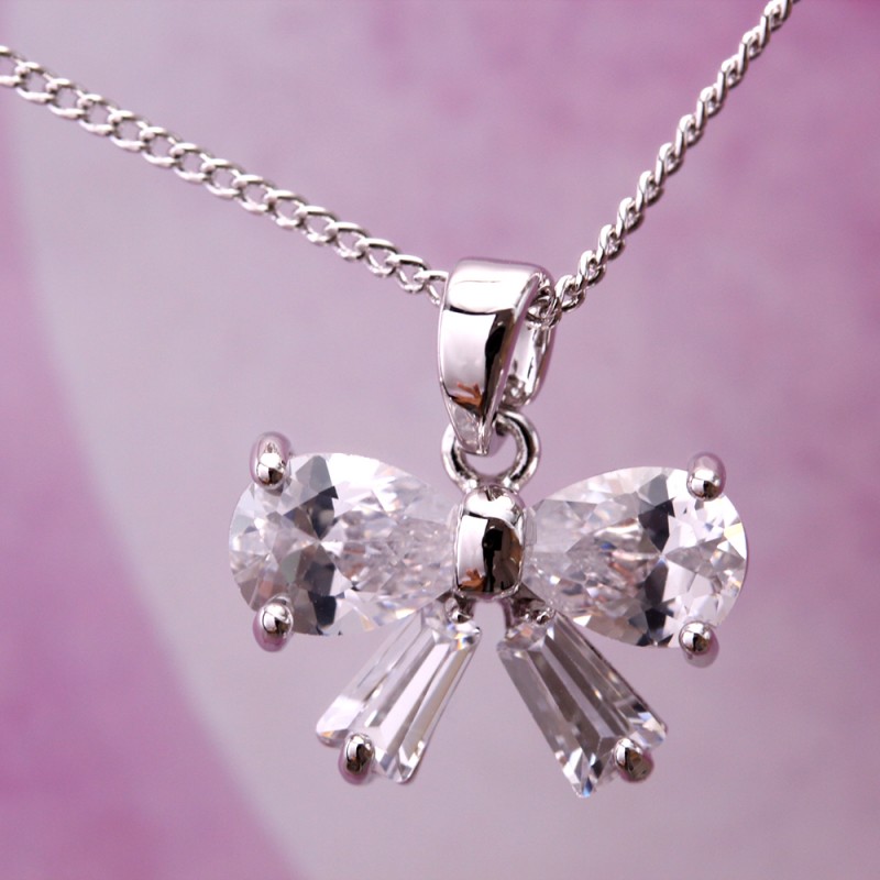 Sapphire Heart Pendant Necklace | Butterfly Birthstone Necklace - Necklace  Women - Aliexpress
